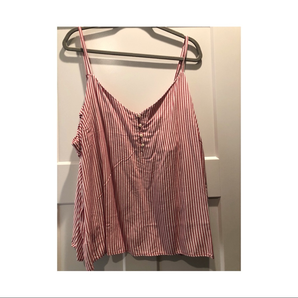 RED STRIPPED TANK TOP FROM OLD NAVY